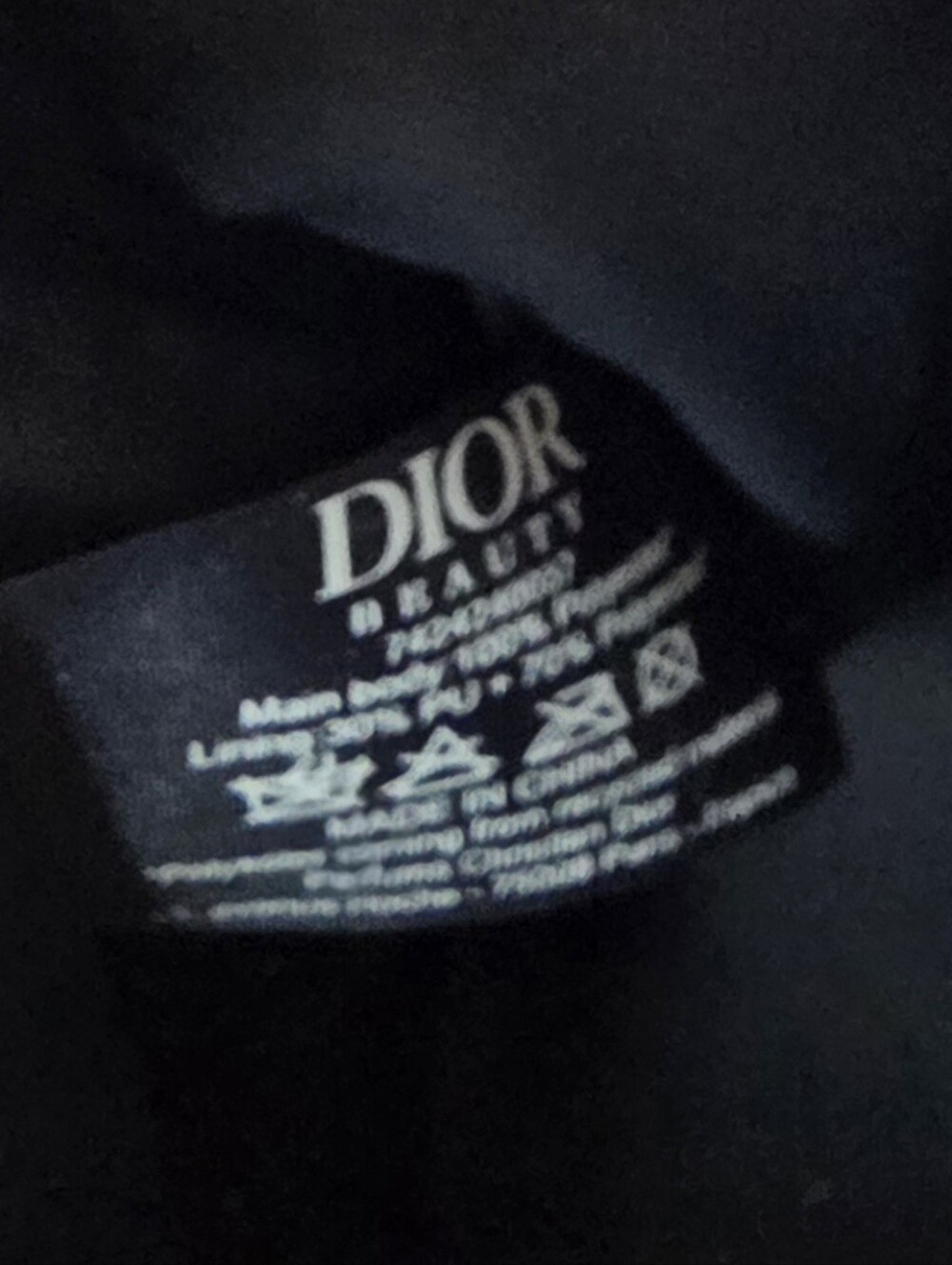New Dior Trousse Pouch Make Up Bag Navy Blue Velvet CD Logo Gold Zipper Trim - Picture 7 of 9